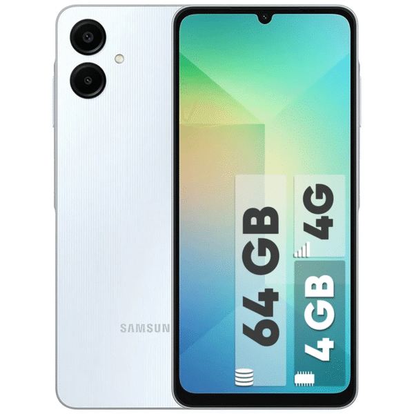 گوشی موبایل سامسونگ مدل Galaxy A06 دو سیم کارت ظرفیت 64 گیگابایت و رم 4 گیگابایت - ویتنام با ۱۸ ماه گارانتی
